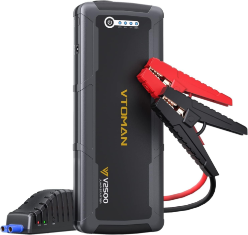 VTOMAN Avviatore di Emergenza Batteria Auto 2500A - Portatile 12V V2500