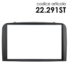 Mascherina Autoradio 2 Din Doppio DIn Alfa GT 147 Q2 Black Line - Grigio Scuro