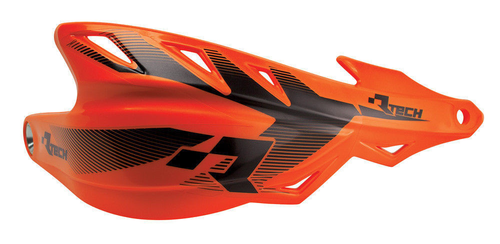 Coppia Paramani Motocross Racetech Raptor Arancio Universali Rtech Enduro Motard
