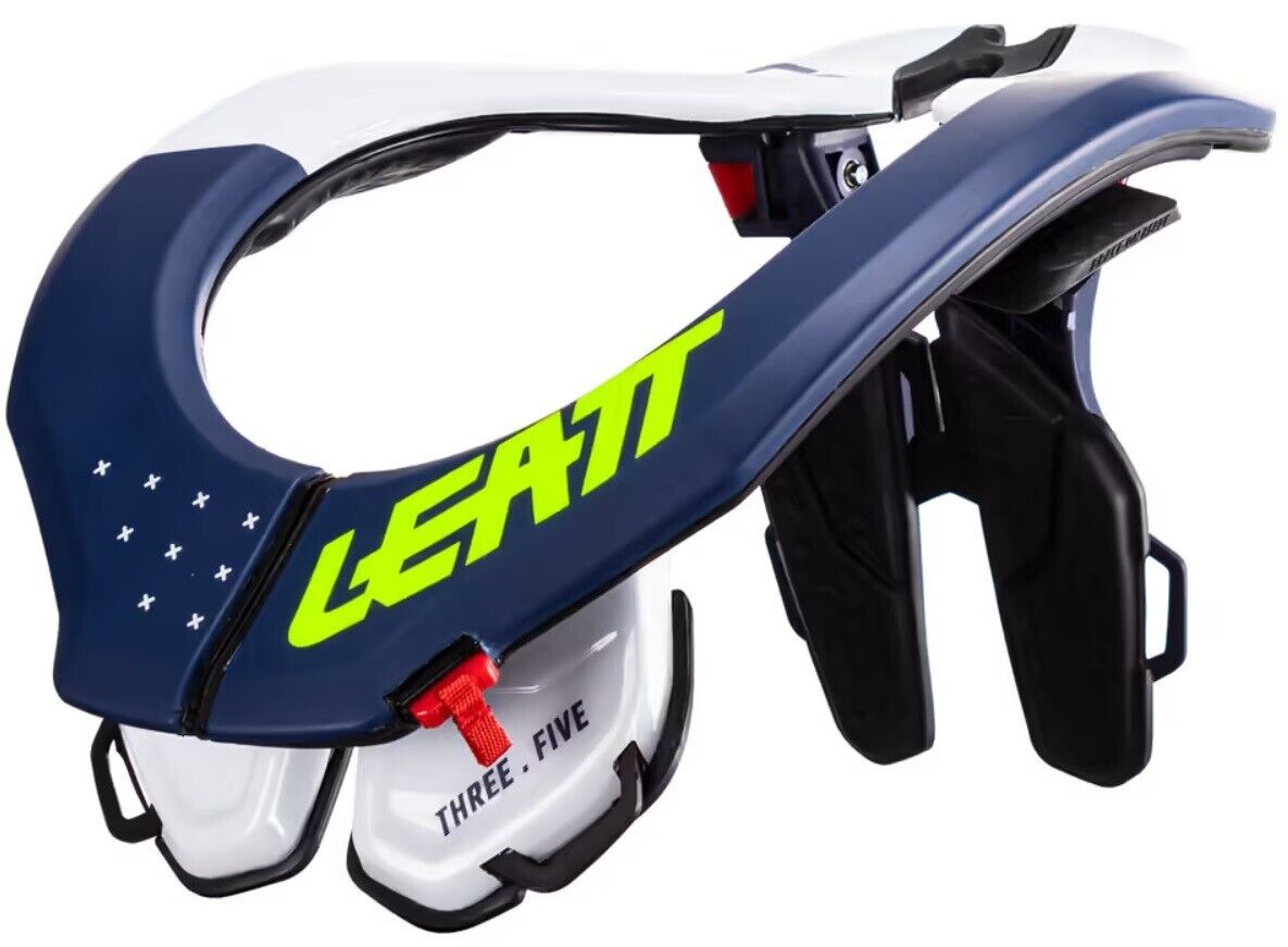 COLLARE PROTEZIONE COLLO NECK BRACE CROSS ENDURO LEATT GPX 3.5 BLUE TG S/M