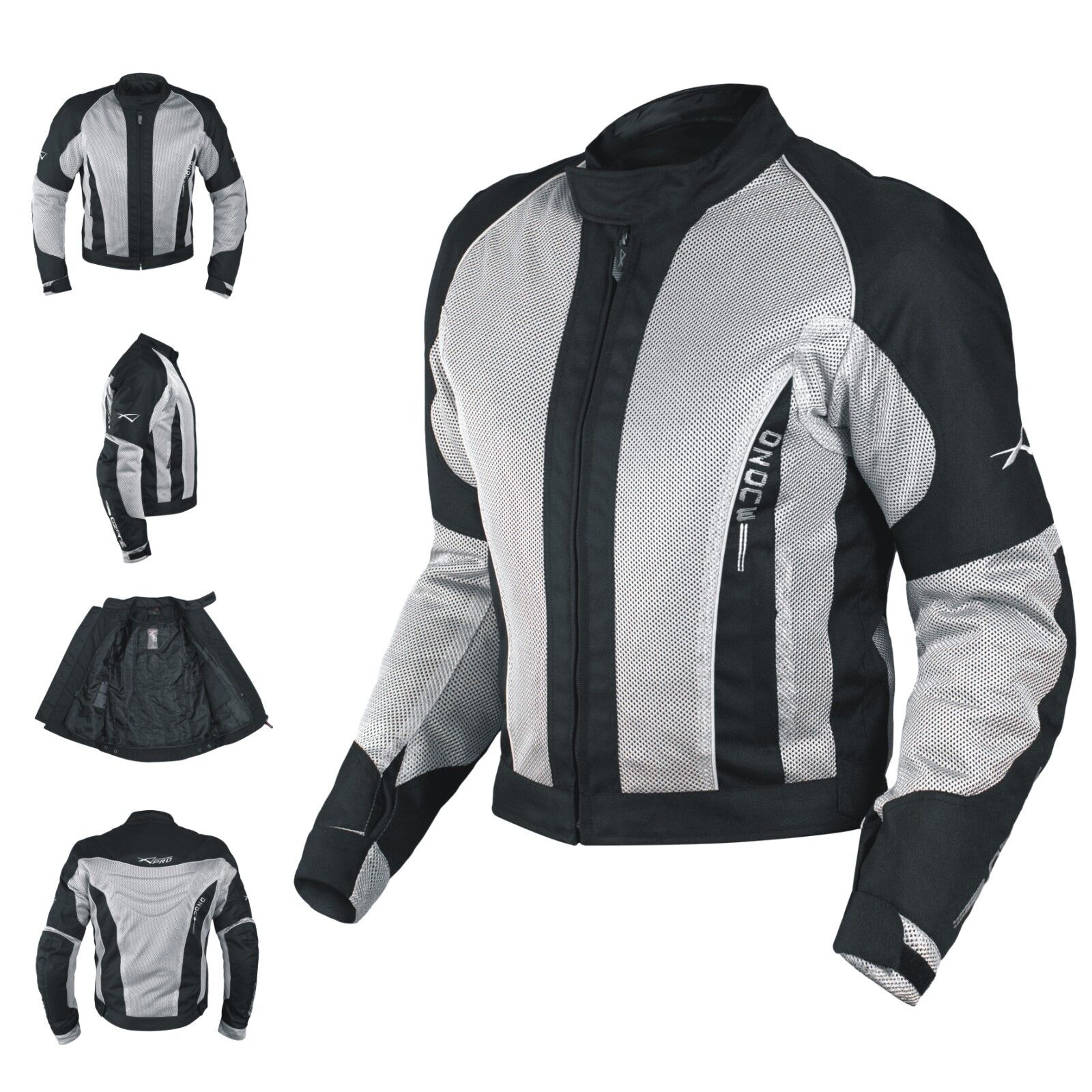 CE Armour Mesh Summer Tex Jacket Motorbike Motorcycle Pants Sonicmoto Grey XS
