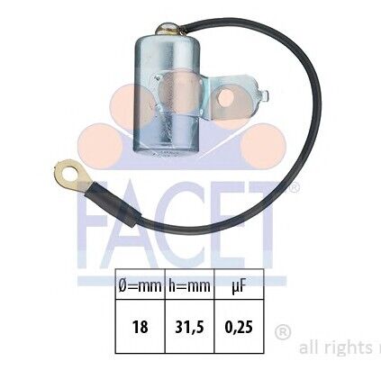CONDENSATORE SPINTEROGENO SUZUKI SANTANA SJ 410/RENAULT 4/6/12 IMP. FEMSA 0.0397