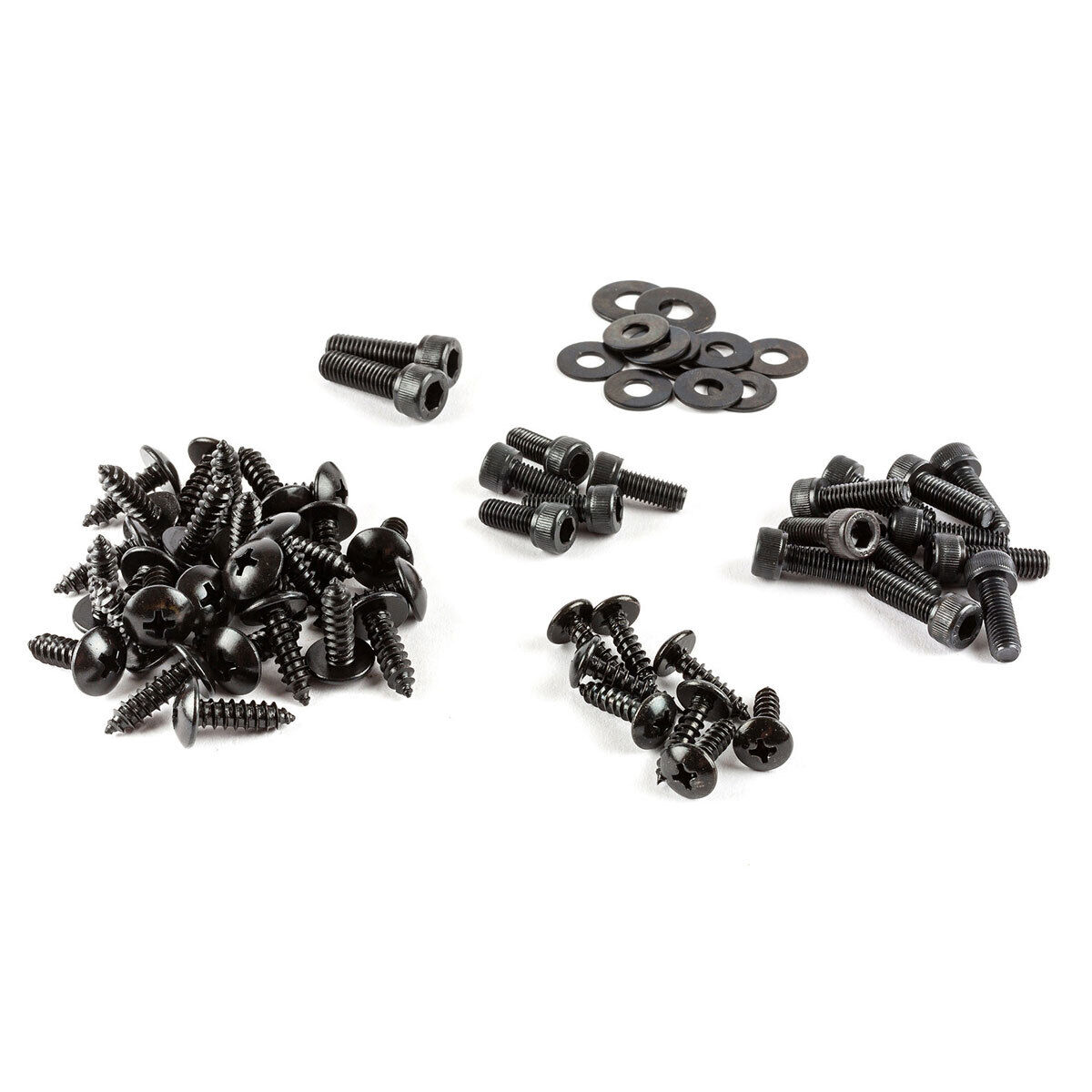 KIT VITI CARENA STR8 ACCIAIO NERO PER YAMAHA AEROX MBK NITRO