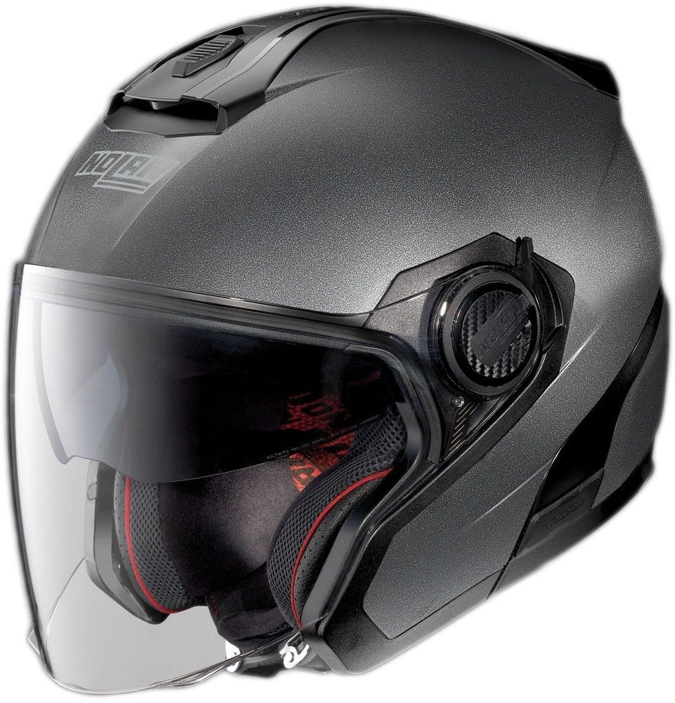 CASCO HELMET JET N40-5 SPECIAL N-COM BLACK GRAPHITE NOLAN SIZE S