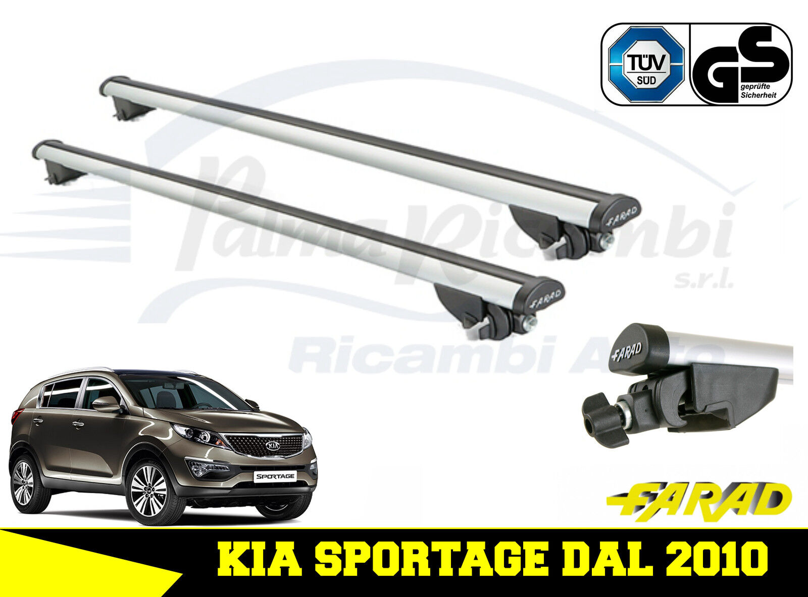 BARRE PORTATUTTO FARAD ALLUMINIO KIA SPORTAGE DAL 2010