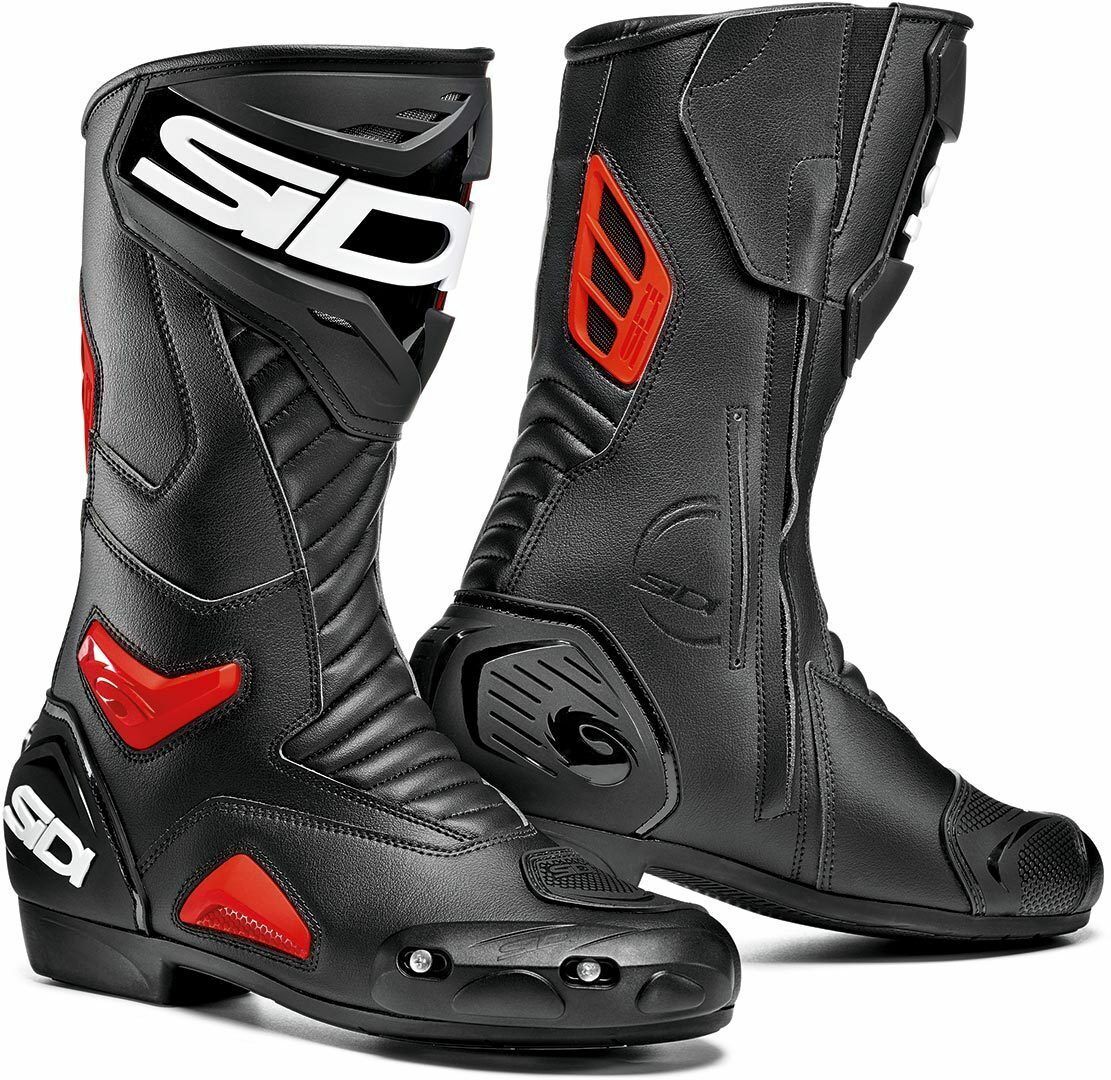STIVALI BOOTS MOTO SPORT RACING PISTA SIDI PERFORMER BLACK NERO ROSSO TG 41