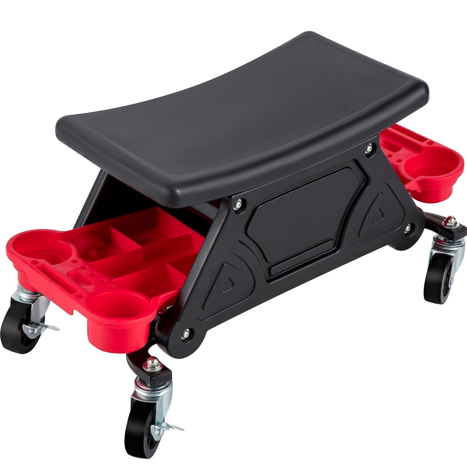SGABELLO DA OFFICINA MECCANICO 136KG SGABELLO CARRELLO PER AUTO MOTO CON 4 RUOTE
