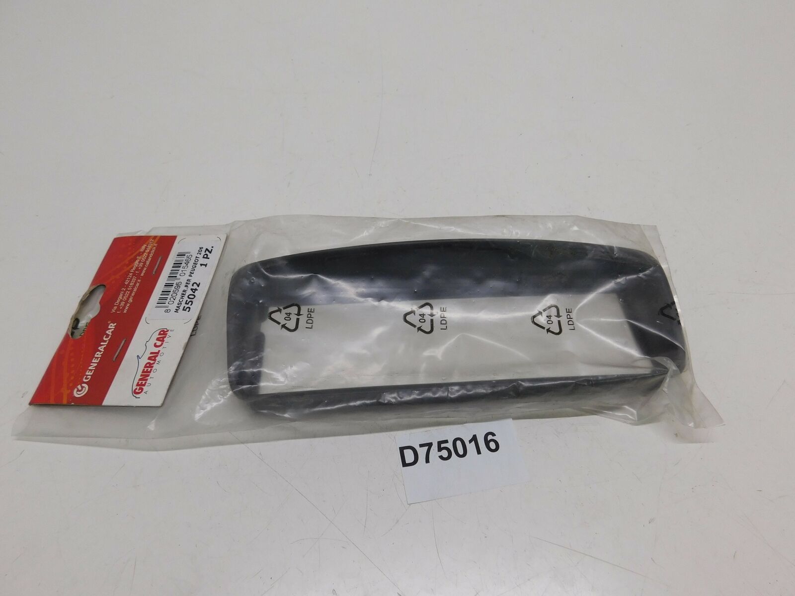 MASCHERINA AUTORADIO STEREO CAR RADIO FACEPLATE PER PEUGEOT 206 55042