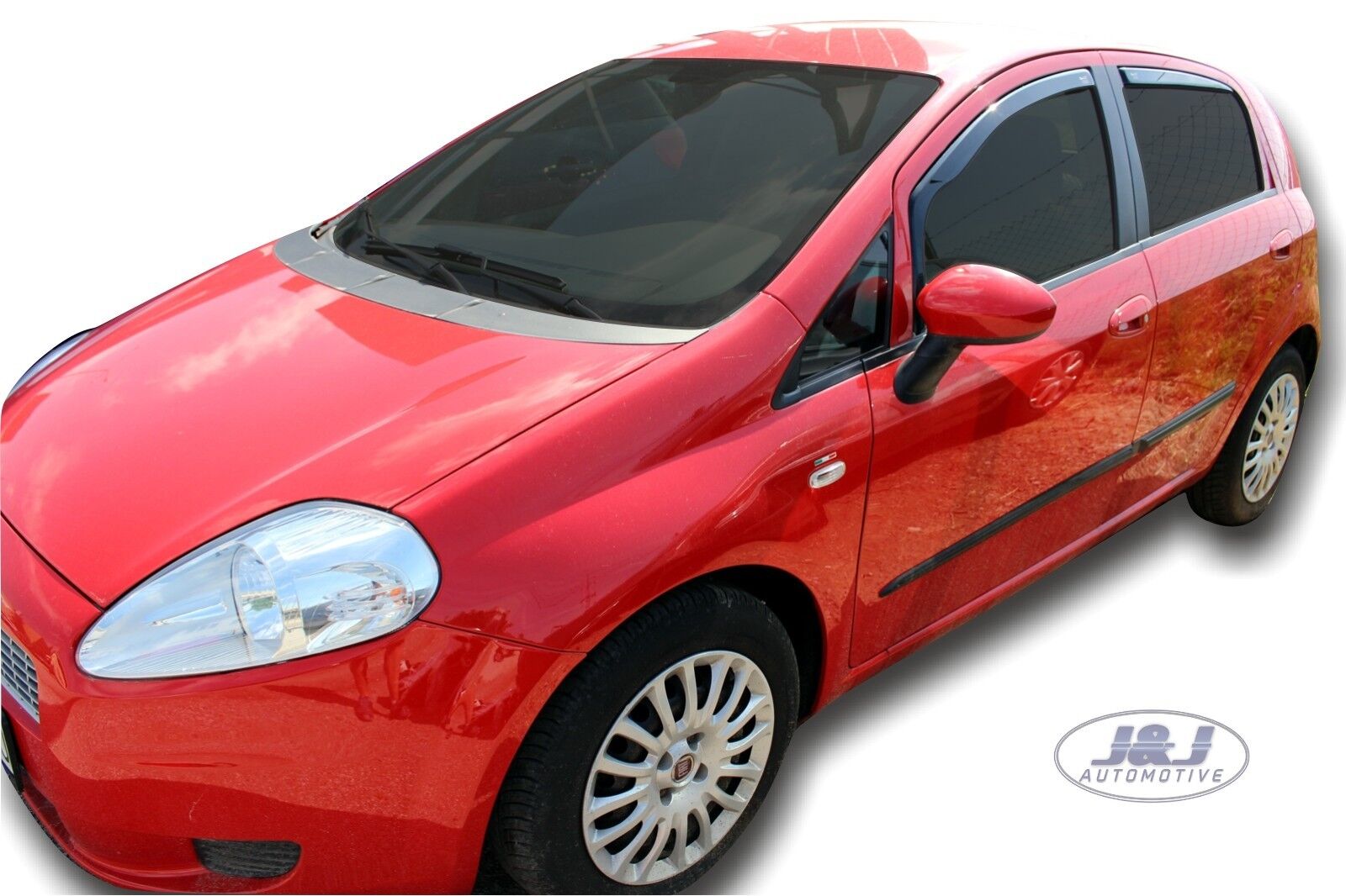 4 DEFLETTORI ANTIVENTO FIAT PUNTO EVO / GRANDE PUNTO 5 PORTE ANTITURBO FUME