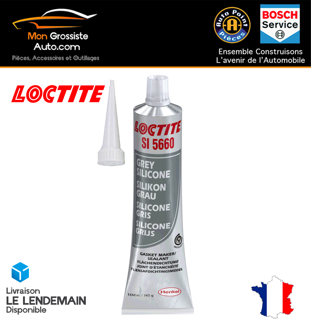 LOCTITE Si 5660 Rapida Guarnizione Joint Silicone Premium Grigio 100ml Gamma Pro