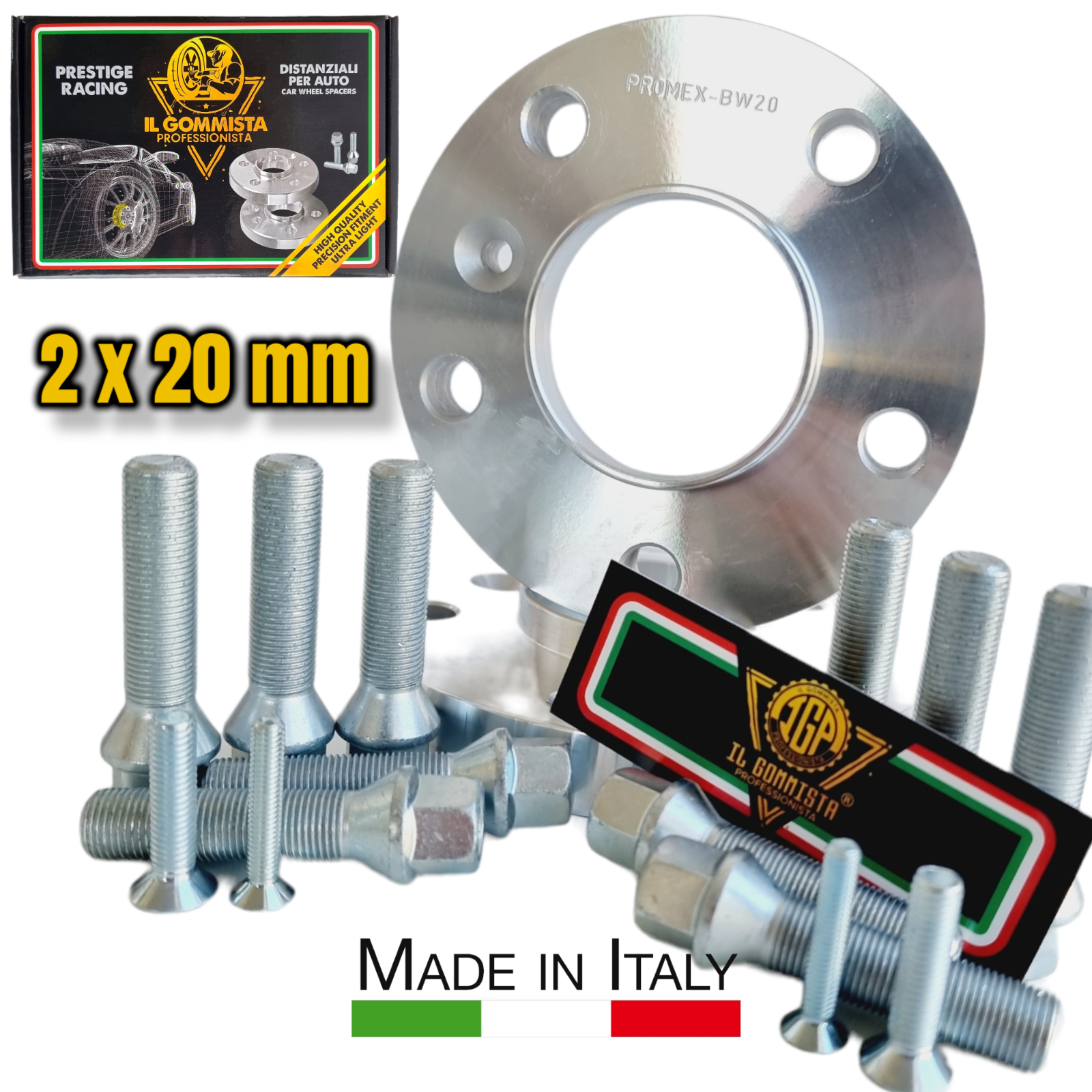 IGP 2 Distanziali Ruote 20 mm X Bmw Serie 5 Type E12 E28 E34 E39 E60 E61 12X1.5