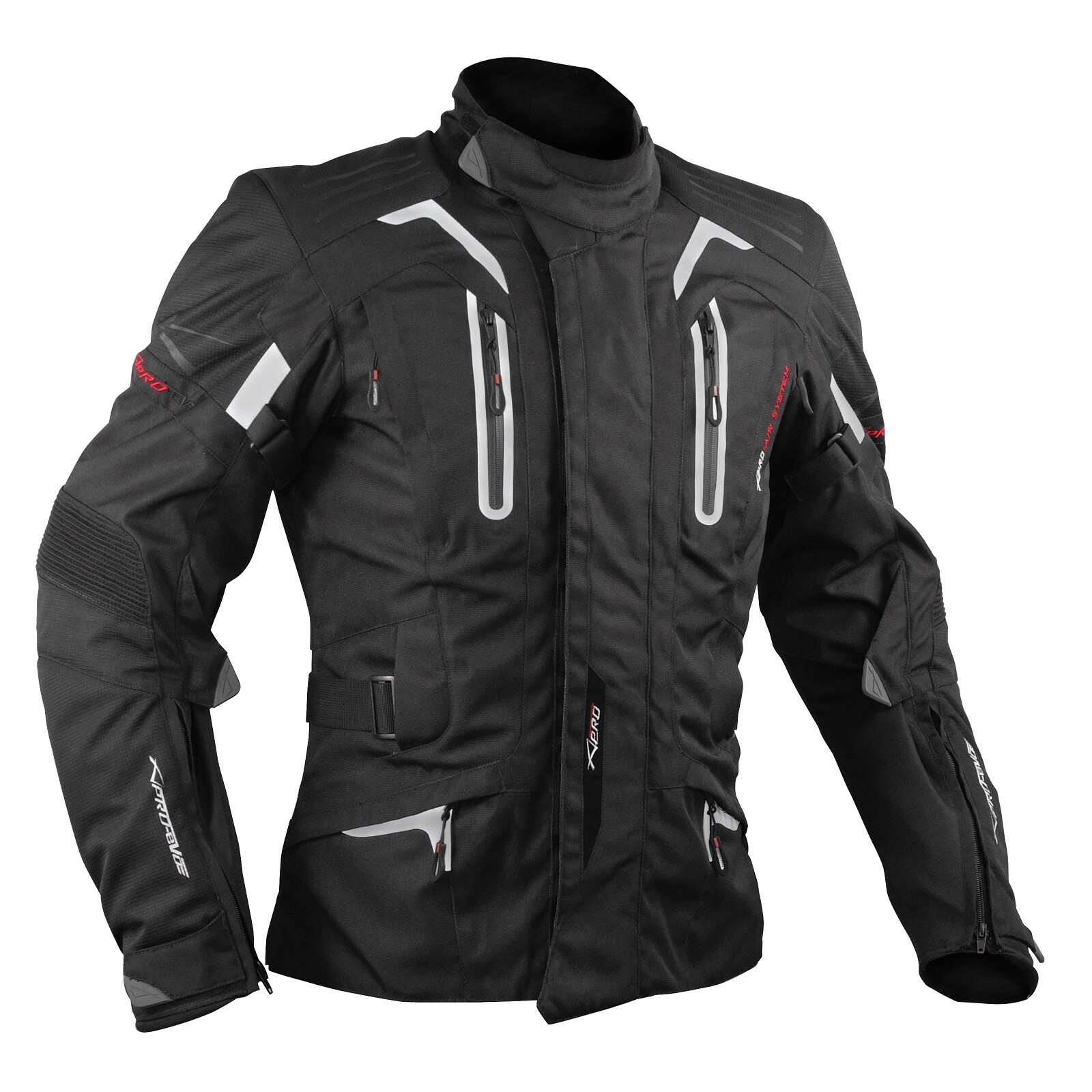 Motorbike Motorcycle CE Armours Warterproof Textile Jacket Thermal Black M