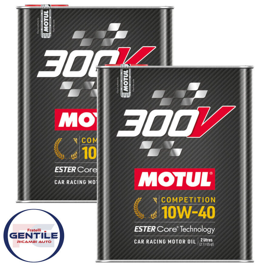 OLIO MOTUL 300V 10W-40 COMPETITION ESTER CORE 4 LT CAR RACING OIL AUTO DA CORSA