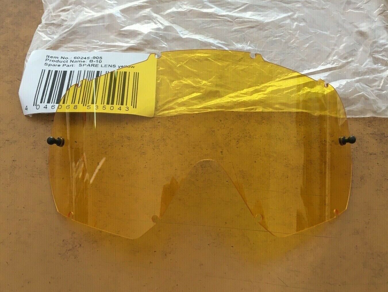 LENTE GIALLA OCCHIALI O`NEAL B-10 GOGGLE SPARE LENS YELLOW