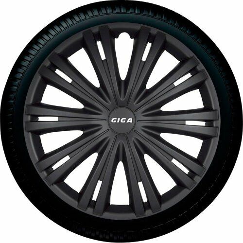 AutoStyle GIGA 15 MattNero Set Copricerchio Giga 15 Nero Opaco, 4 pezzi (u0w)