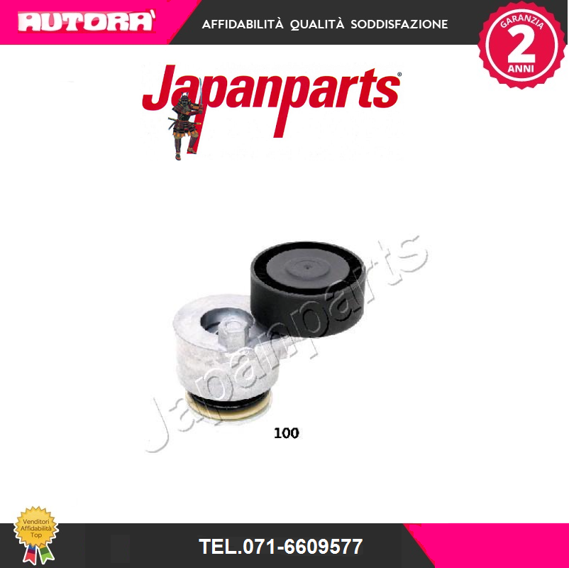 TS100 Tendicinghia, Cinghia Poly-V (MARCA-JAPANPARTS).