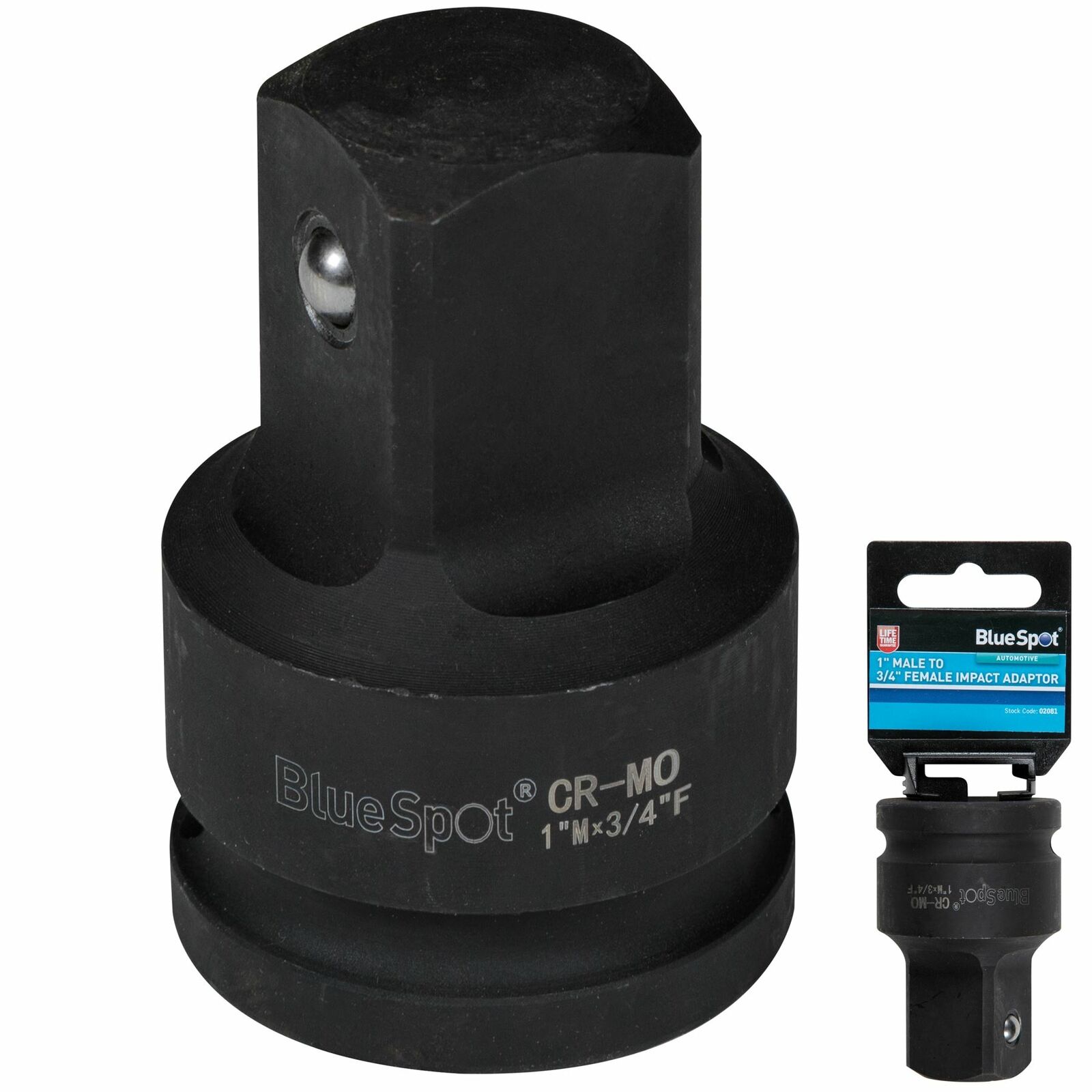 Impact Adattatore Presa Riduttore 1.9cm Drive Femmina A 2.5cm Maschile 02081