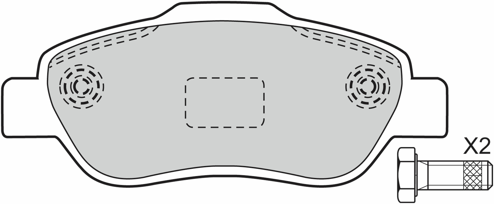 Valeo Pastiglie Freni a Disco per Fiat Panda / Classic / Van WVA 24072 Bosch