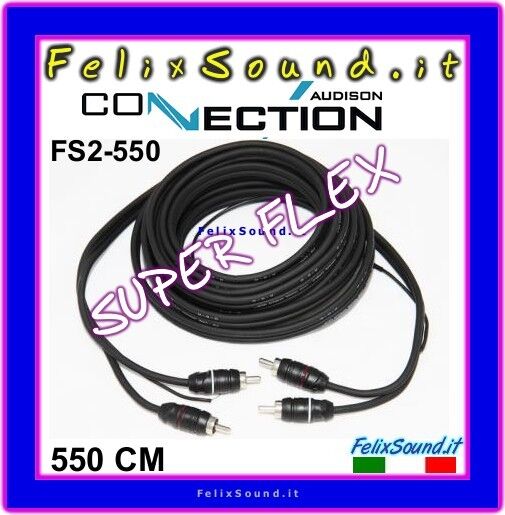 Connection FS2 550 Cavo  Segnale RCA 5,5 MT Super Flex  AUDISON