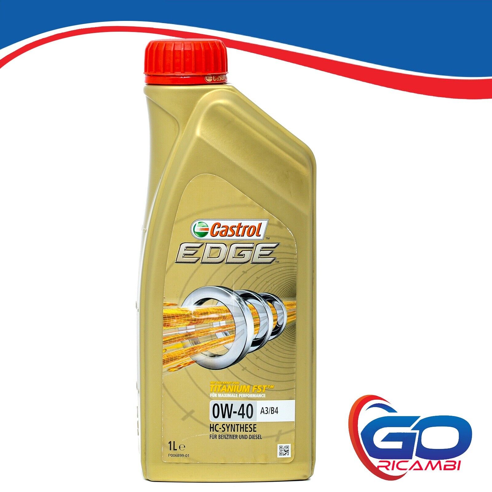 1 Lt Olio Motore Castrol EDGE 0W-40 TITANIUM FST ACEA A3/B3 A3/B4 WSS-M2C937-A
