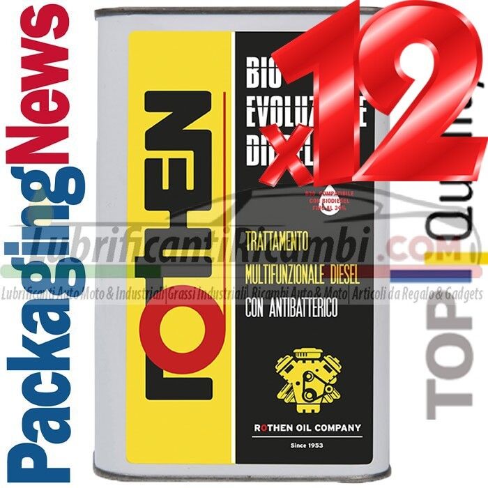 Rothen ADDITIVO Top Diesel PULITORE Pulizia INIETTORI BIO Evoluzione Diesel 12LT
