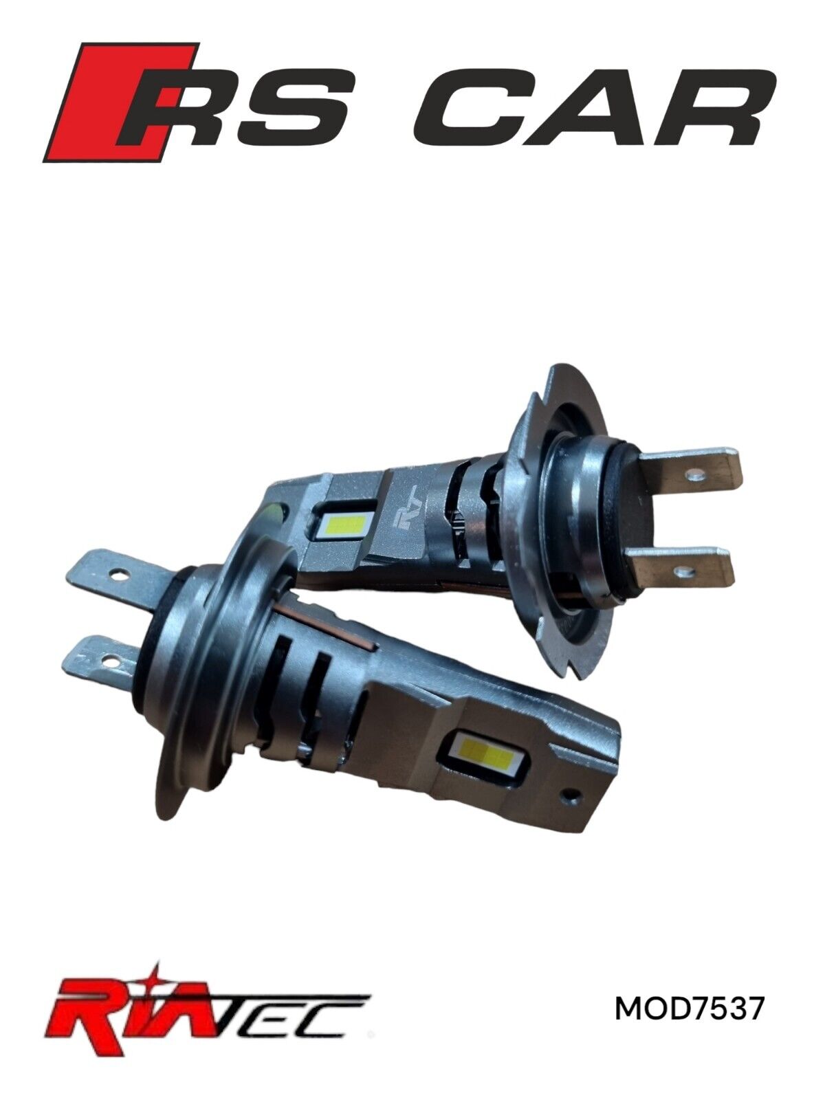 NEW KIT LED RIATEC MINI FAN H7 H18 MOD7537 CON 2200 LUMEN A LAMPADA