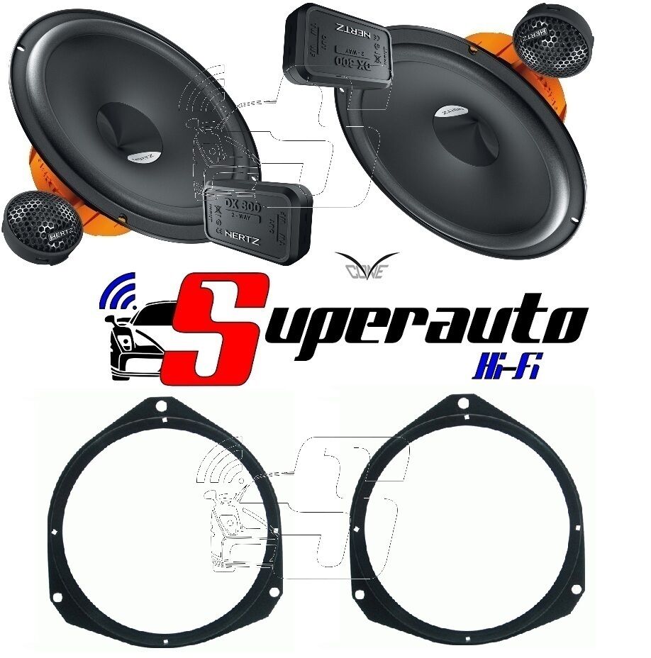 Hertz DSK 165 dsk165.3 Altoparlanti 2 vie + supporti casse FORD KA dal 2009