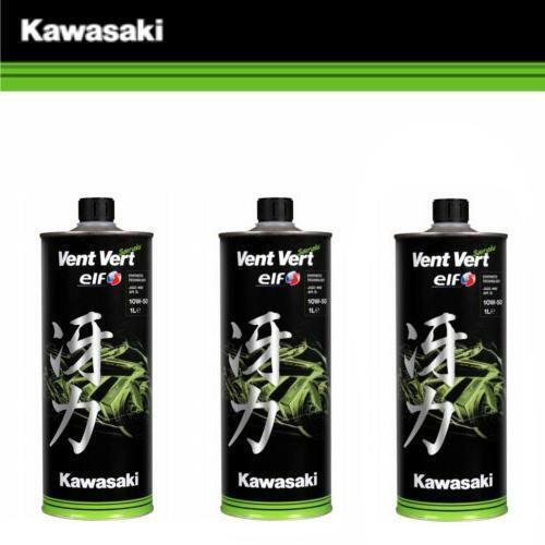 Kit 3 LT Litri Olio Vent Vert Kawasaki Sintetico 10w 50 10w50
