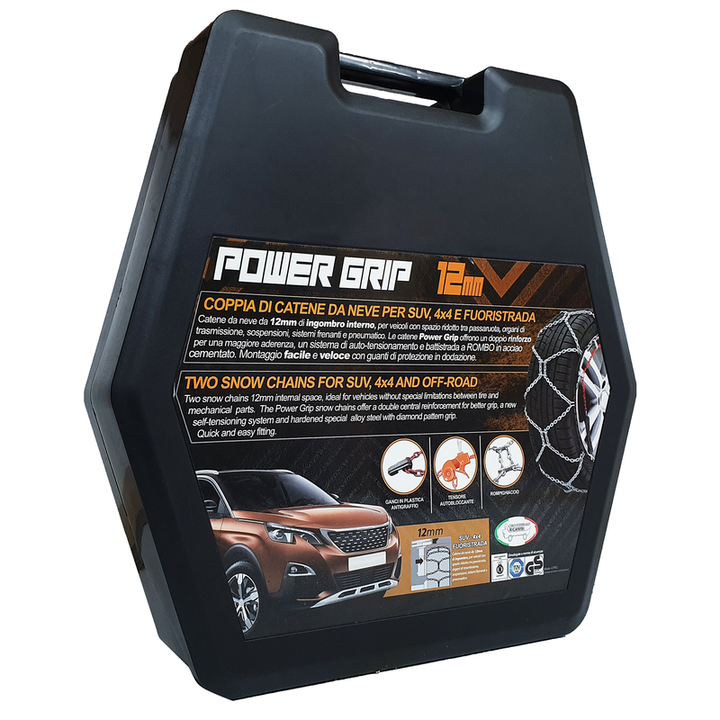 Catene da Neve Power Grip 12mm SUV Gr. 240 per gomme 225/55r18 per Subaru XV II