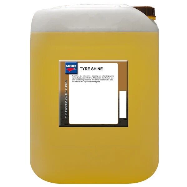 CARTEC TYRE SHINE - Nero Gomme Senza Siliconi 20L