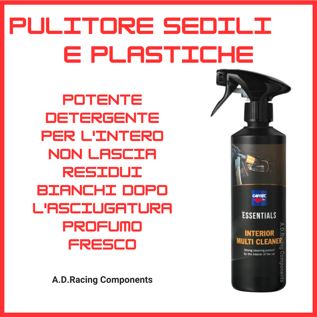 Pulitore sedili e plastiche interne auto Interior Multi Cleaner cartec detailing