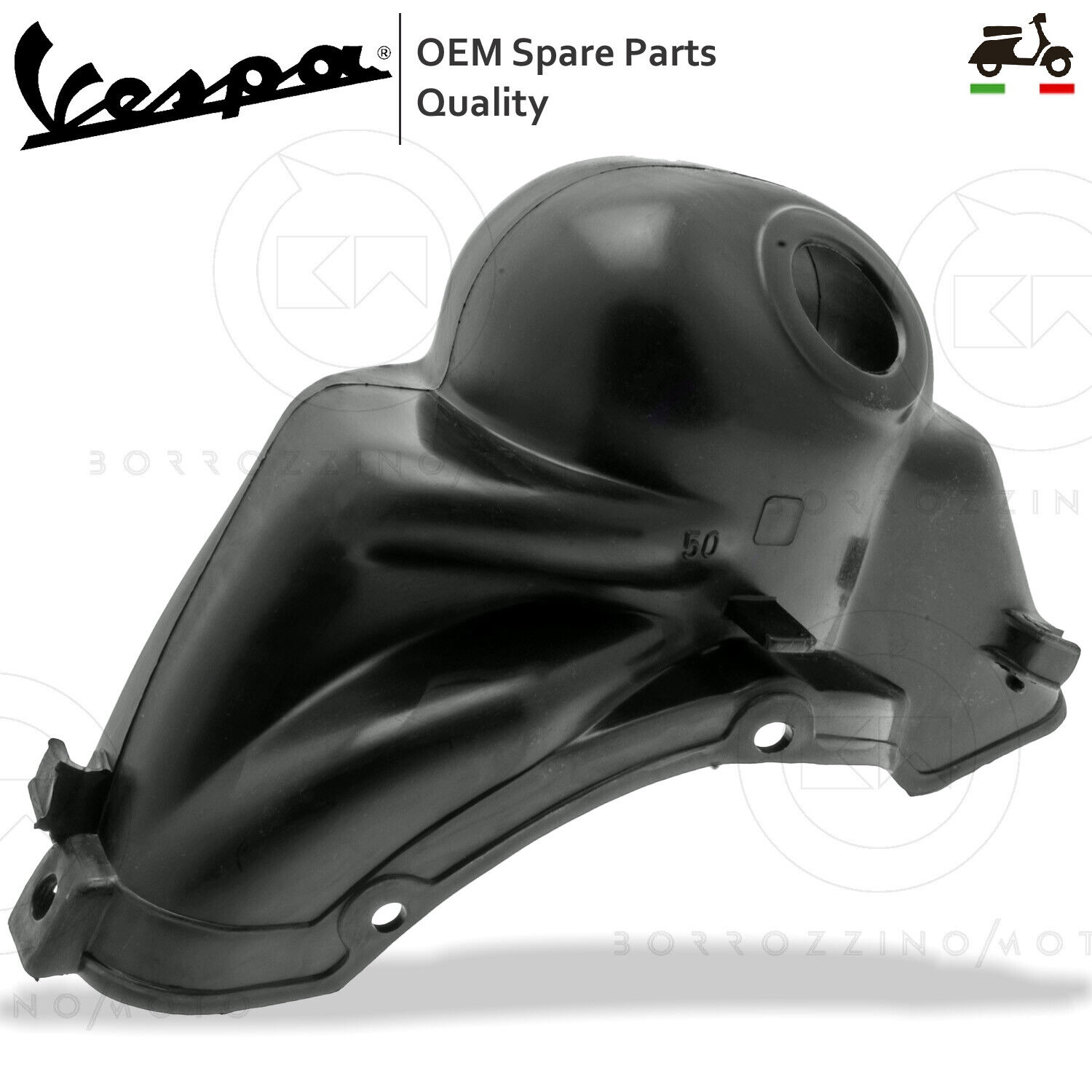 CUFFIA TESTA TESTATA TIPO ORIGINALE PIAGGIO PER RESTAURO VESPA 50 R L N SPECIAL