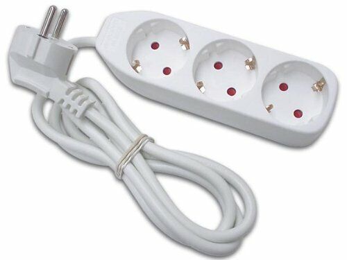 Perel EB3/g tripla presa prolunga (g3w)
