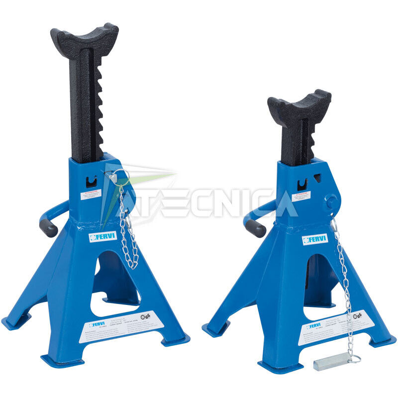 Coppia di cavalletti per furgoni 10 TON FERVI 0069/10 altezza min468 max718mm