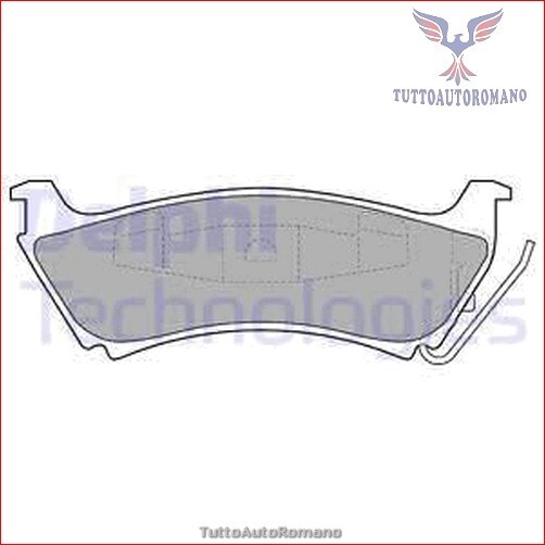 LP1501 Kit pastiglie pattini freno Delphi Posteriore per MERCEDES CLASSE M ML