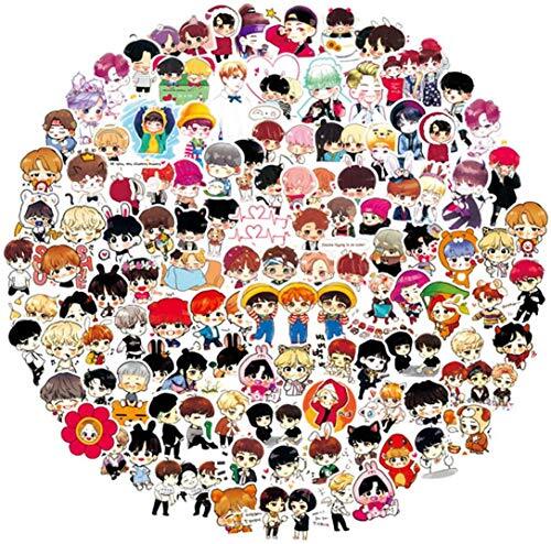 BTS Stickers 80 adesivi vinilici impermeabili vintage Bumper Decals, (r7x)