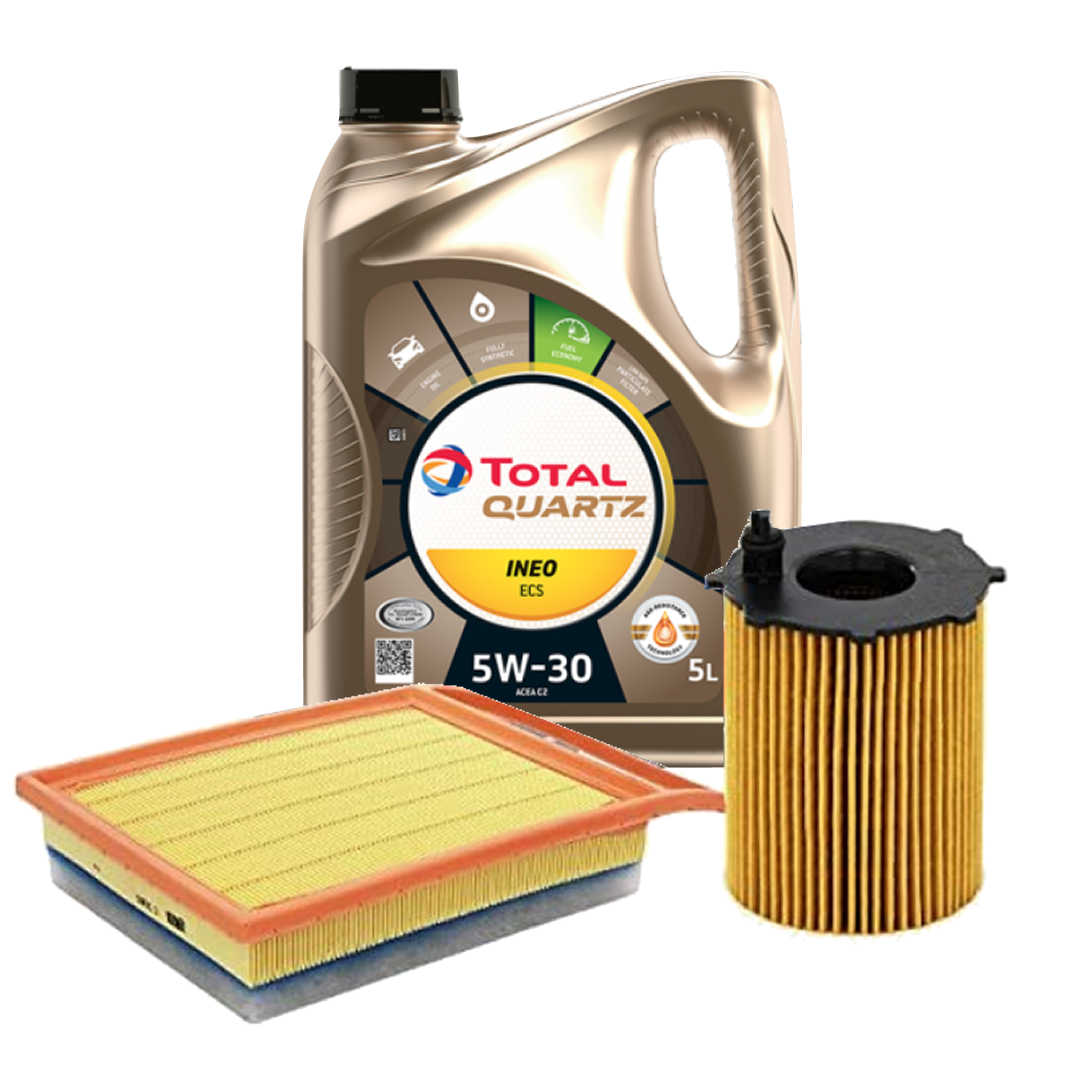 TOTAL QUARTZ INEO ECS 5W30 5L FILTRO OLIO FILTRO ARIA CITROEN PEUGEOT FIAT VOLVO