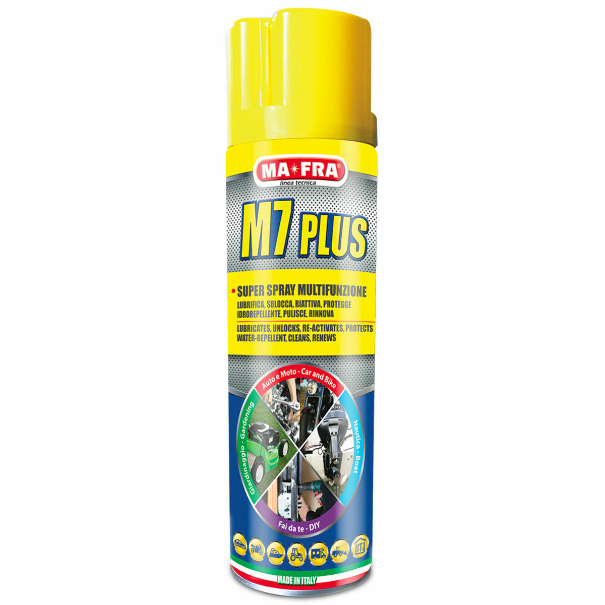 MAFRA M7 PLUS SPRAY MULTIFUNZIONE PULISCE RINNOVA LUBRIFICANTE SBLOCCANTE OLIO