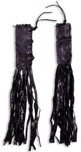 Leather handlebar Covers Fringe Lacing Motorcycle Motorbike Cruiser Quality