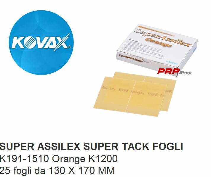 FOGLI Super Assilex Orange 130 x 170 MM K191-1510 Orange K1200 kovax