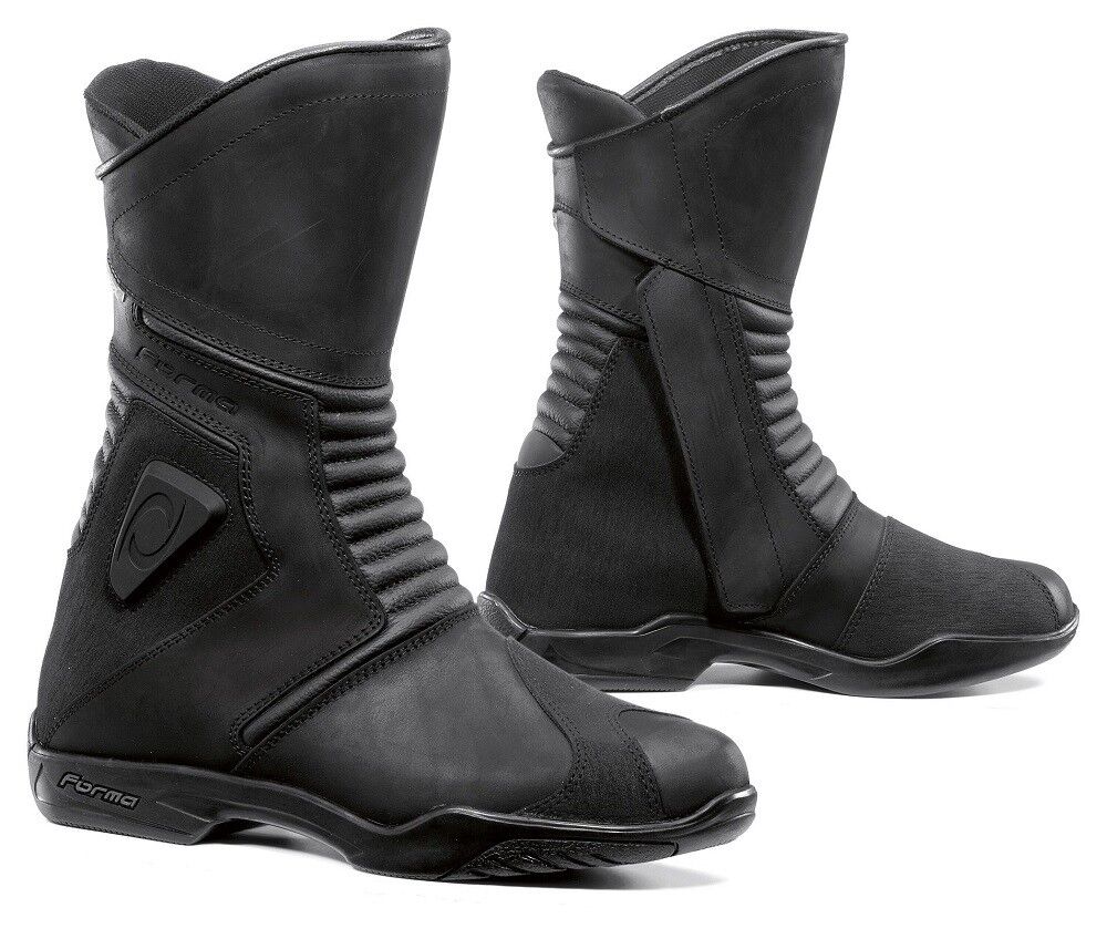 STIVALI BOOTS MOTO IMPERMEABILI FORMA VOYAGE TOURING LEATHER PELLE TG 42