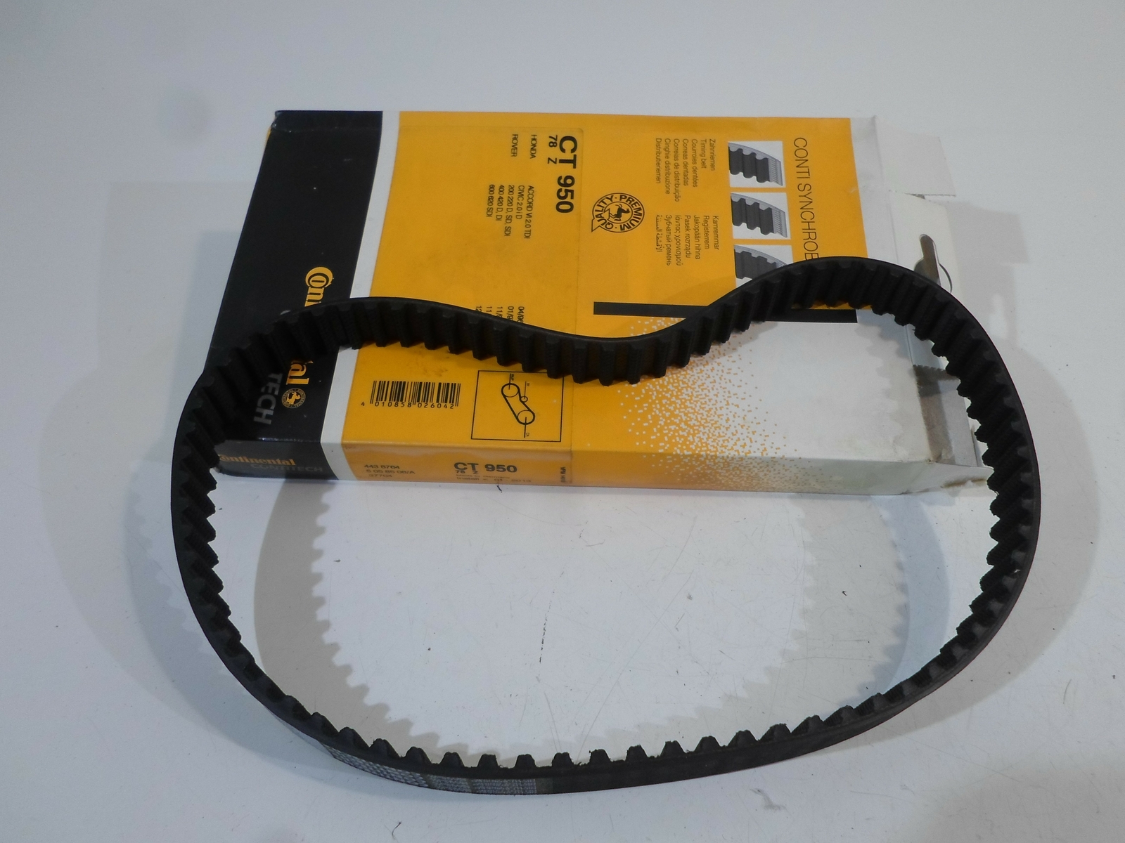CINGHIA DENTATA TIMING BELT ORIGINALE CONTINENTAL PER HONDA CIVIC ROVER 400