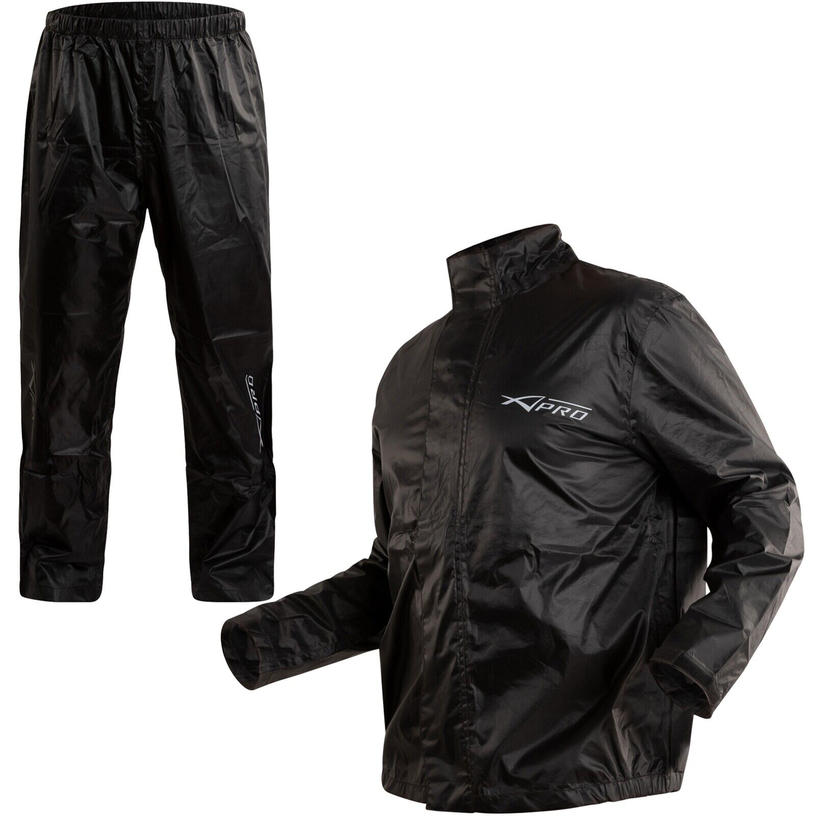 Waterproof Motorbike Rain Jacket Motorcycle 2 pc Suit Trouser Scooter S