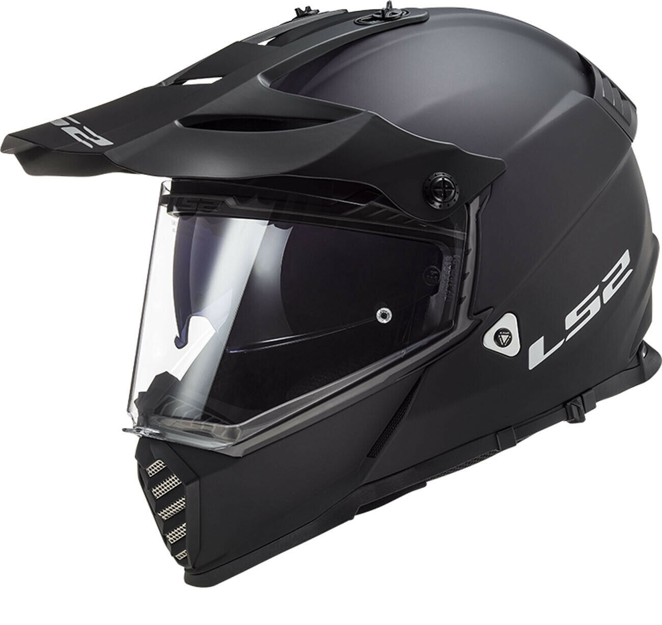 CASCO HELMET CROSS MX436 PIONEER EVO MATT BLACK  LS2 SIZE XL