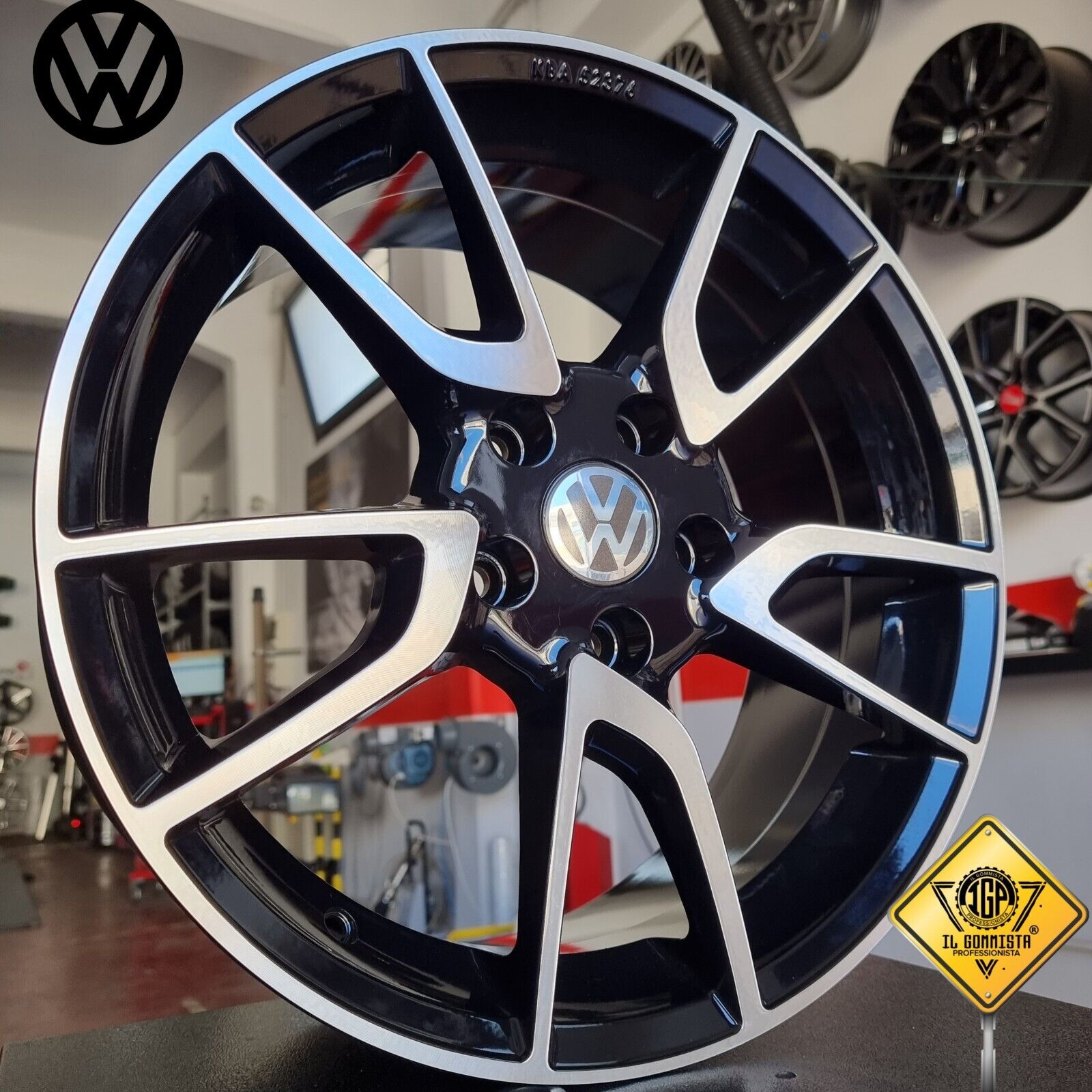 KIT 4 Cerchi In Lega 7,5 x 17" Compatibili con Volkswagen Golf 5 6 7 8 GTI R Mk