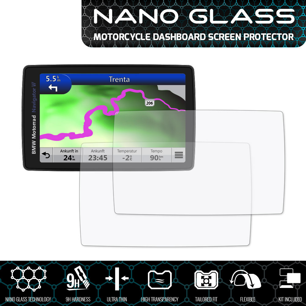 BMW Navigator VI (Nav 6) GPS NANO GLASS Proteggi Schermo x 2