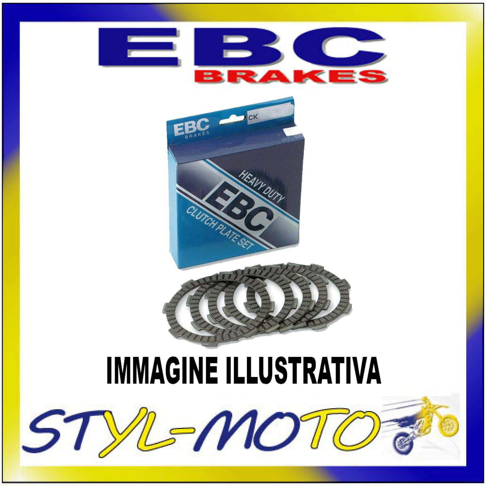 CK2342 KIT DISCHI FRIZIONE SUGHERO EBC YAMAHA TZR 250 1989-1990