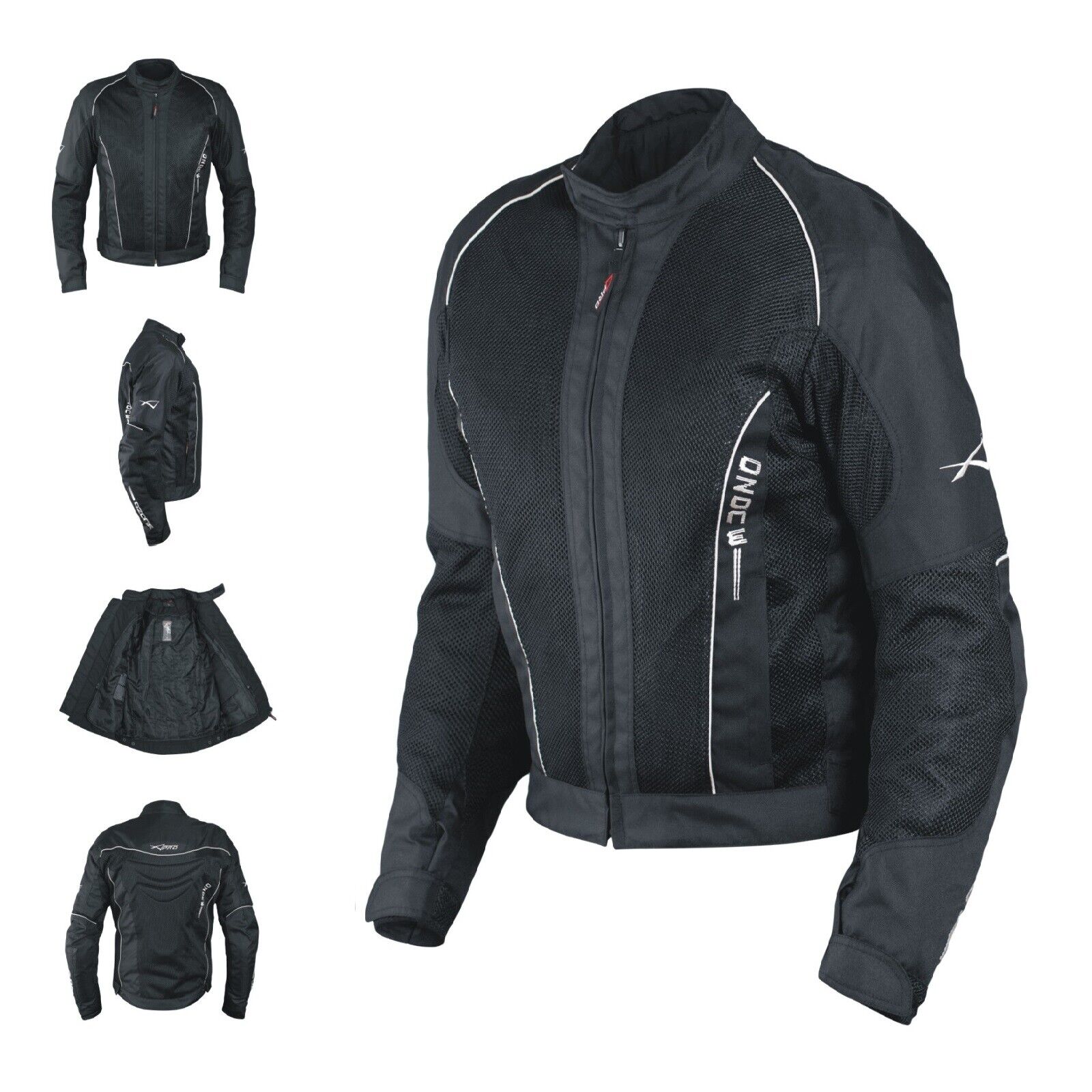Ladies Mesh Water liner Summer Jacket women Motorcycle Motorbike Black S