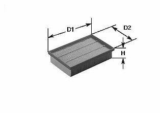 MA1414 CLEAN FILTERS Filtro aria per ,NISSAN,OPEL,RENAULT,VAUXHALL