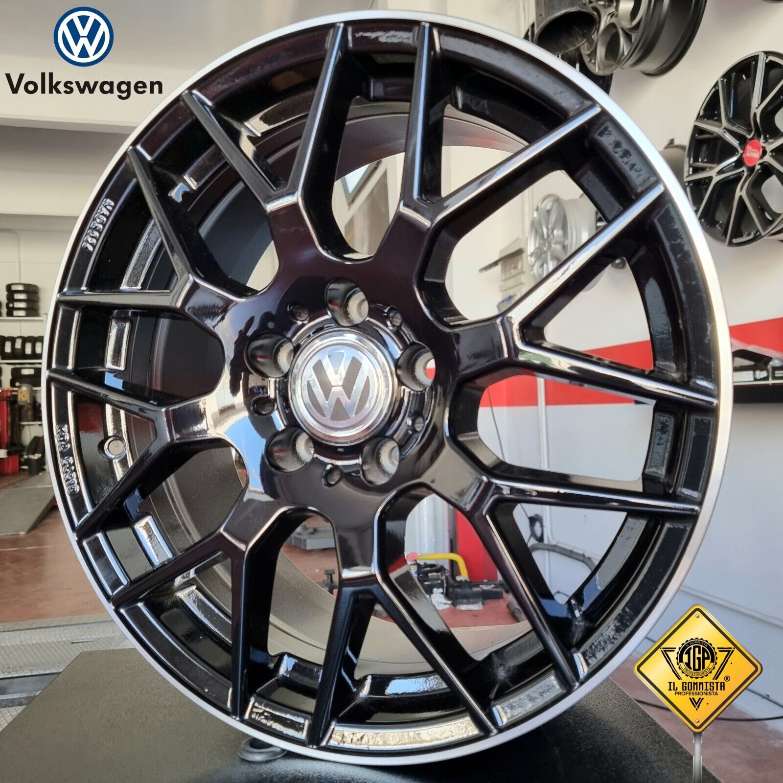 KIT 4 Cerchi In Lega 7,5 x 17" Compatibili con Volkswagen Golf 5 6 7 8 GTI R Mk